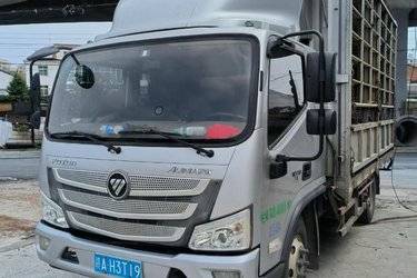 二手福田 欧马可S3系 高效快递快运版 156马力 4.17米单排仓栅式轻卡(国五) 单桥 东风康明斯二手载货车 蓝牌