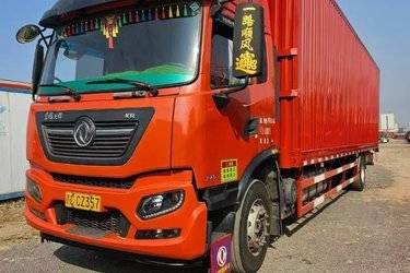 二手东风商用车 天锦KR 245马力 4X2 9.8米厢式载货车(国六) 单桥 东风康明斯二手载货车 黄牌
