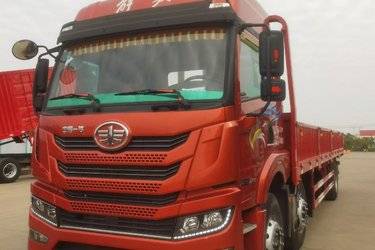 二手青岛解放 悍V重卡 260马力 6X2 9.5米栏板载货车底盘(国五) 前四后四 锡柴二手载货车 黄牌