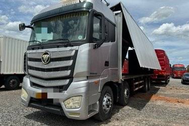二手福田 欧曼EST 6系重卡 南方版 430马力 8X4 9.45米厢式载货车(国五) 前四后八 福田康明斯二手载货车 黄牌图片