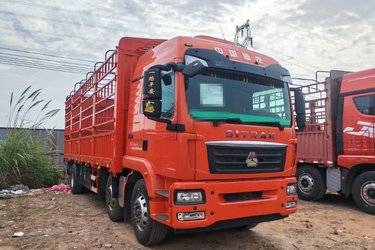 二手中国重汽 汕德卡SITRAK G5重卡 280马力 6X2 7.8米仓栅式载货车(国五) 前四后四 曼二手载货车 黄牌
