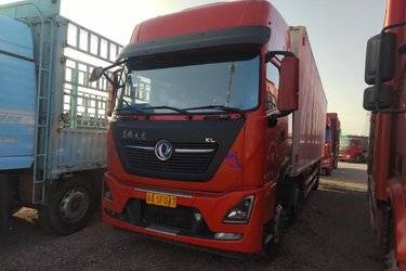 二手东风商用车 天龙KL 260马力 6X2 9.6米厢式载货车(国六) 前四后四 雷诺二手载货车 黄牌