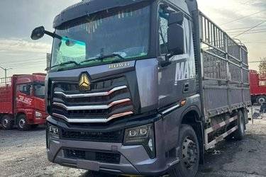 二手中国重汽 HOWO MAX 350马力 6X2 9.6米仓栅式载货车(国六)(9挡)(国六) 前四后四 曼二手载货车 黄牌