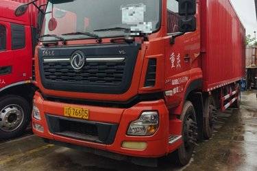 二手东风商用车 天龙VL重卡 245马力 6X2 9.6米厢式载货车(国五) 前四后四 东风二手载货车 黄牌