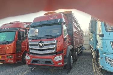 二手福田 欧曼行星 基本型 290马力 6X2 9.78米仓栅式载货车(国六) 前四后四 康明斯二手载货车 黄牌