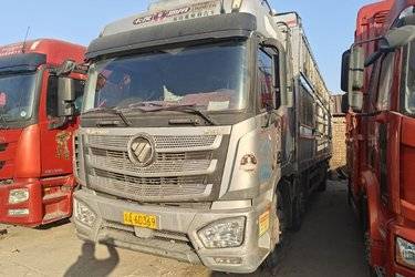 二手福田 欧曼EST 6系重卡 280马力 6X2 9.6米仓栅式载货车(国五) 前四后四 福田康明斯二手载货车 黄牌