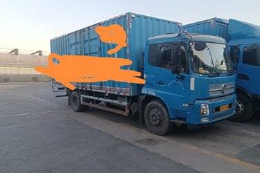 二手东风商用车 天锦中卡 180马力 4X2 6.75米厢式载货车(国五) 单桥 东风康明斯二手载货车 黄牌