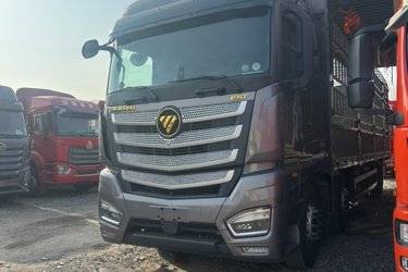 二手福田 欧曼EST 360马力 6X2 9.56米AMT自动挡仓栅式载货车(国六) 前四后四 福田康明斯二手载货车 黄牌