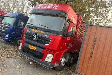 陕汽重卡 德龙X3000 轻量化版 430马力 8X2 9.5米仓栅式载货车(国五) 前四后六 潍柴二手载货车 黄牌