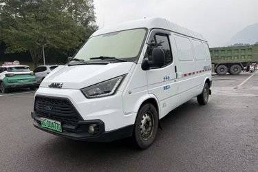 二手江铃汽车 特顺EV 5.696米纯电动长轴厢式封闭货车  二手电动卡车电动封闭厢货