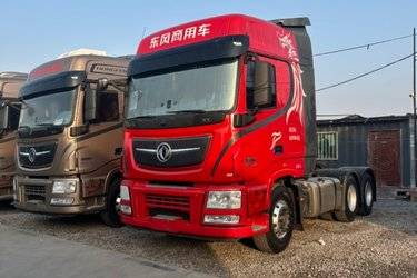 二手东风商用车 天龙旗舰KX 600马力 6X4牵引车(国六) 双驱 康明斯二手牵引车 黄牌图片