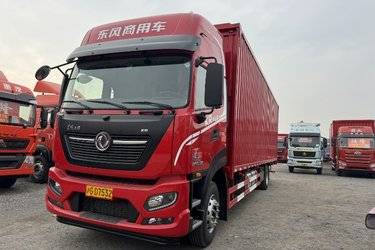 二手东风商用车 天锦KR PLUS 舒适版 300马力 4X2 9.75米厢式载货车(国六) 单桥 雷诺二手载货车 黄牌