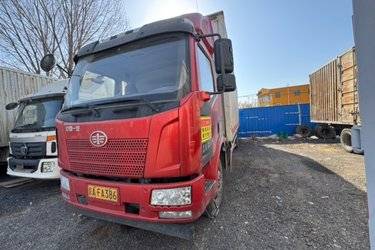 二手一汽解放 J6L中卡 2020款 质惠版 180马力 4X2 7.7米厢式载货车(国五) 单桥 大柴二手载货车 黄牌图片