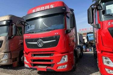 二手东风商用车 天龙旗舰KX 600马力 6X4 AMT自动挡牵引车(国六) 双驱 康明斯二手牵引车 黄牌图片