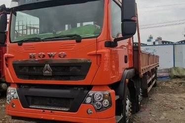 二手中国重汽 HOWO T7H重卡 400马力 8X4 9.5米栏板载货车(国五) 前四后八 曼二手载货车 黄牌