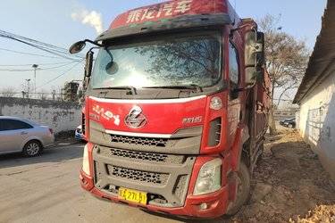 二手东风柳汽 乘龙H5中卡 220马力 4X2 6.8米仓栅式载货车(国五) 单桥 玉柴二手载货车 黄牌