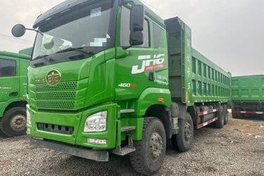 二手青岛解放 JH6重卡 460马力 8X4 8.6米自卸车(国五) 前四后八 潍柴二手自卸车 黄牌图片