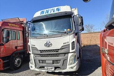 二手东风柳汽 乘龙H5中卡 270马力 4X2 9.8米厢式载货车(国五) 单桥 东风康明斯二手载货车 黄牌图片