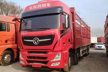 二手东风商用车 天龙旗舰KX 王者版 560马力 8X4 9.4米仓栅式载货车(国六) 前四后八 康明斯二手载货车 黄牌