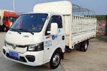 二手东风途逸 T5 1.6L 105马力 CNG 3.7米单排仓栅式小卡(国六) 单桥 东风二手载货车 蓝牌图片