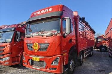 二手东风商用车 天龙KL重卡 居家版 465马力 8X4 9.6米仓栅式载货车(国六) 前四后八 雷诺二手载货车 黄牌