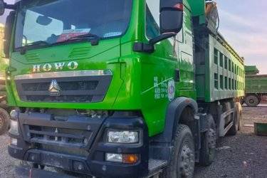 二手中国重汽 HOWO TX重卡 400马力 8X4 7.6米自卸车(国五) 前四后八 潍柴二手自卸车 黄牌图片