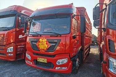 二手东风商用车 天锦KR 精英版 210马力 4X2 6.8米仓栅式载货车(国六)(高顶)(国六) 单桥 雷诺二手载货车 黄牌图片