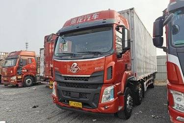 二手东风柳汽 乘龙H5重卡 270马力 6X2 9.7米厢式载货车(国五) 前四后四 东风康明斯二手载货车 黄牌图片