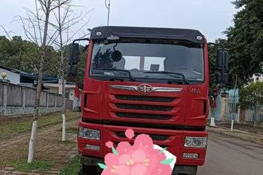 二手平板运输车 青岛解放 解放JK6 310 9.6 8X4