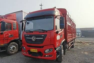 二手东风商用车 天锦KR 245马力 4X2 6.75米排半仓栅式载货车(国五) 单桥 东风康明斯二手载货车 黄牌