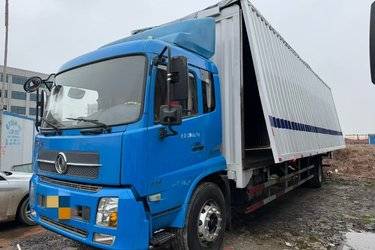 二手东风商用车 天锦KR 精英版 210马力 4X2 9.8米厢式载货车(国六)(高顶)(国六) 单桥 东风康明斯二手载货车 黄牌