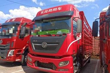 二手东风商用车 天锦KR PLUS 舒适版 290马力 4X2 6.8米仓栅式载货车(高顶三卧)(国六) 单桥 康明斯二手载货车 黄牌