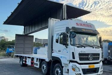 二手东风商用车 天龙重卡 245马力 6X2 9.6米厢式载货车(DFL5253XYKAX1B)(国四) 前四后四 东风康明斯二手载货车 黄牌