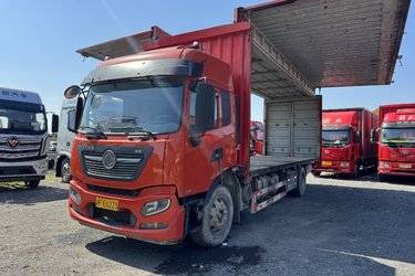 二手东风商用车 天锦KR 245马力 4X2 8米厢式载货车(高顶)(国五) 单桥 东风股份二手载货车 黄牌