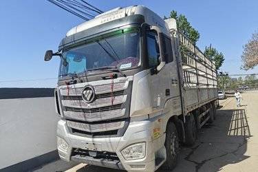 二手福田 欧曼EST 标载版 470马力 8X4 9.56米AMT自动挡仓栅式载货车(国六) 前四后八 福田康明斯二手载货车 黄牌