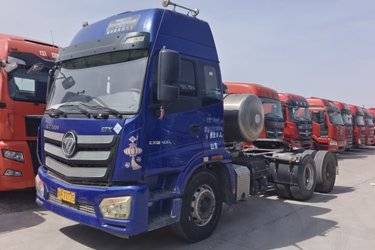 二手福田 欧曼新ETX 6系重卡 400马力 6X4 LNG牵引车(国五) 双驱 福田康明斯二手牵引车 黄牌图片