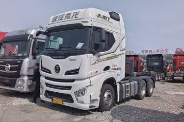 二手陕汽重卡 德龙X6000 轻量化旗舰版 610马力 6X4 AMT自动档牵引车(液缓)(国六) 双驱 潍柴二手牵引车 黄牌图片
