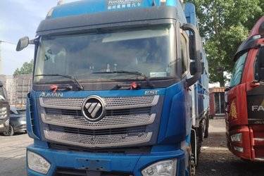二手福田 欧曼EST 6系重卡 280马力 6X2 9.45米仓栅式载货车(459后桥)(国五) 前四后四 康明斯二手载货车 黄牌图片