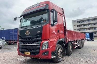 二手东风柳汽 乘龙H7重卡 400马力 8X4 9.47米栏板载货车(国六) 前四后八 玉柴二手载货车 黄牌