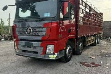 二手陕汽重卡 德龙X3000 500马力 8X4 9.55米仓栅式载货车(国五) 前四后八 潍柴二手载货车 黄牌图片
