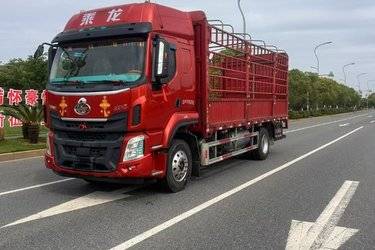 二手东风柳汽 乘龙H5中卡 240马力 4X2 6.8米仓栅式载货车(153后桥)(国五) 单桥 玉柴二手载货车 黄牌