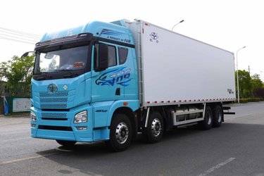 二手冷藏车 青岛解放 解放JH6 480 9.6 8X4