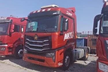 二手中国重汽 HOWO Max重卡 510马力 4X2 AMT自动档牵引车(国六) 单桥 曼二手牵引车 黄牌图片