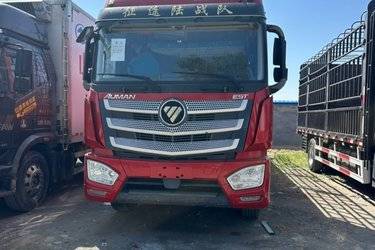 二手福田 欧曼EST 6系重卡 标载型 320马力 6X2 9.6米仓栅式载货车(国五) 前四后四 福田康明斯二手载货车 黄牌