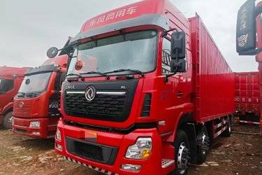 二手东风商用车 天龙VL重卡 292马力 6X2 9.6米厢式载货车(国五) 前四后四 康明斯二手载货车 黄牌