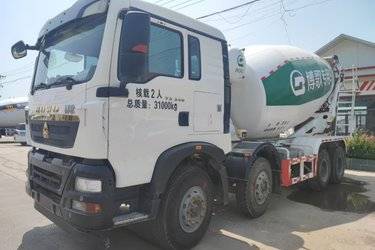 二手中国重汽 HOWO TX 340马力 8X4 7.5方混凝土搅拌车(国五) 前四后八 潍柴二手搅拌车图片