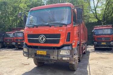 二手东风商用车 天龙KC重卡 350马力 8X4 7.4米自卸车(国五) 前四后八 雷诺二手自卸车 黄牌
