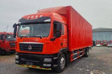 二手中国重汽 汕德卡SITRAK G5重卡 240马力 4X2 9.52米厢式载货车(国五) 单桥 曼二手载货车 黄牌图片