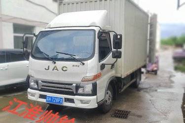 二手江淮 帅铃E中体 152马力 4.12米单排厢式轻卡(国五) 单桥 江淮动力二手载货车 蓝牌图片
