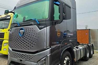 二手福田 欧曼银河 660马力 6X4 AMT自动档牵引车(国六) 双驱 福田康明斯二手牵引车 黄牌图片